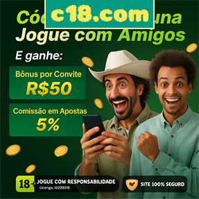 c18.com Ganhe R$ 100,00 Gratis